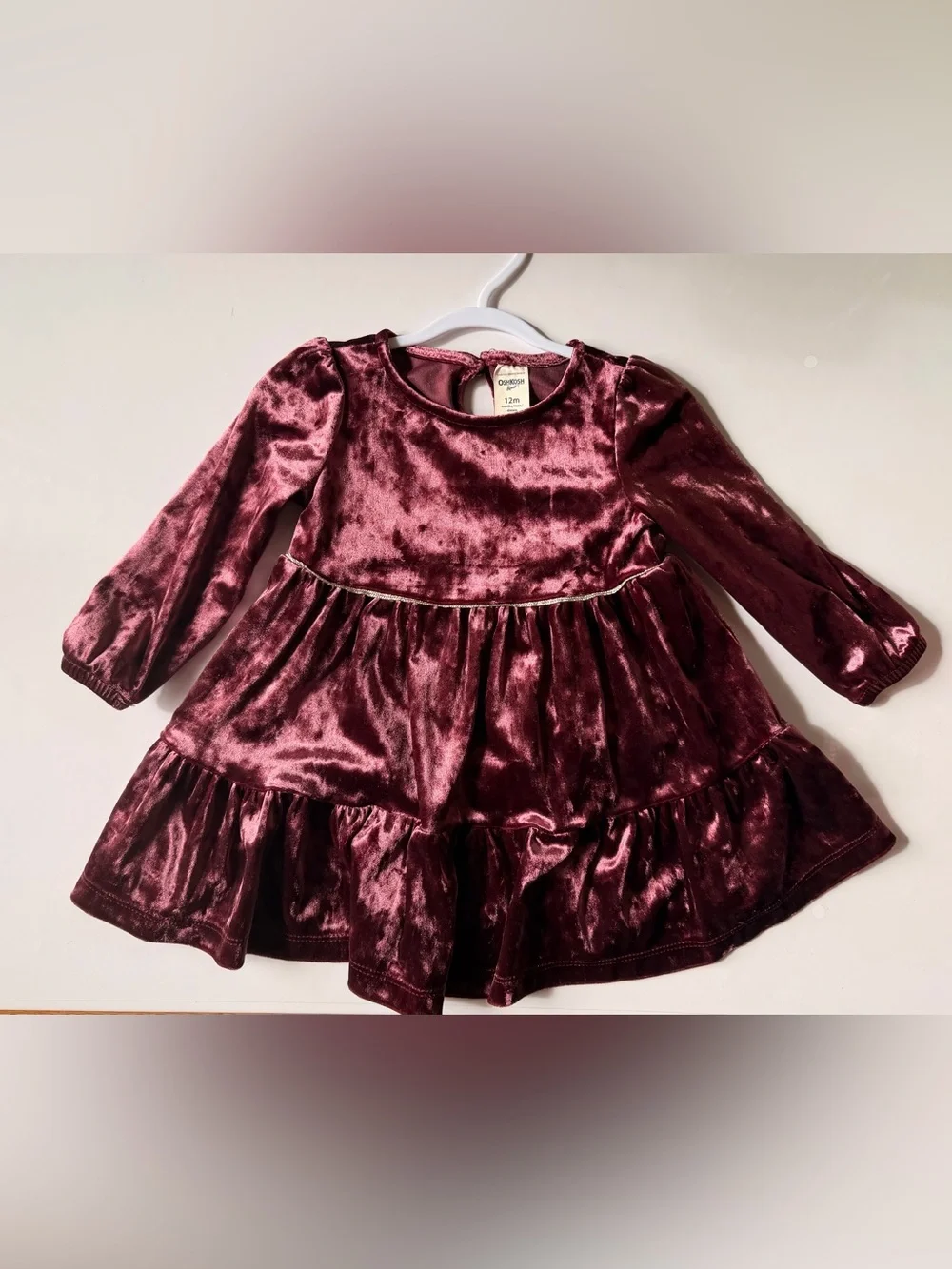 OshKosh B'gosh Velvet Tiered Dress